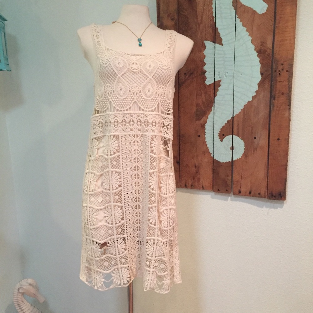 NWT Crochet Origami Dress/Beach Cover Up
